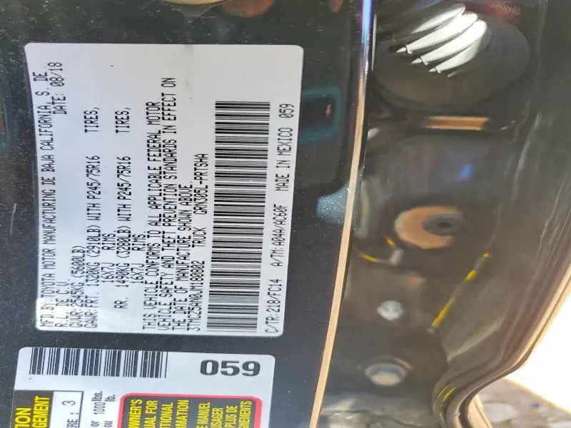2018 TOYOTA TACOMA SR5 V6  