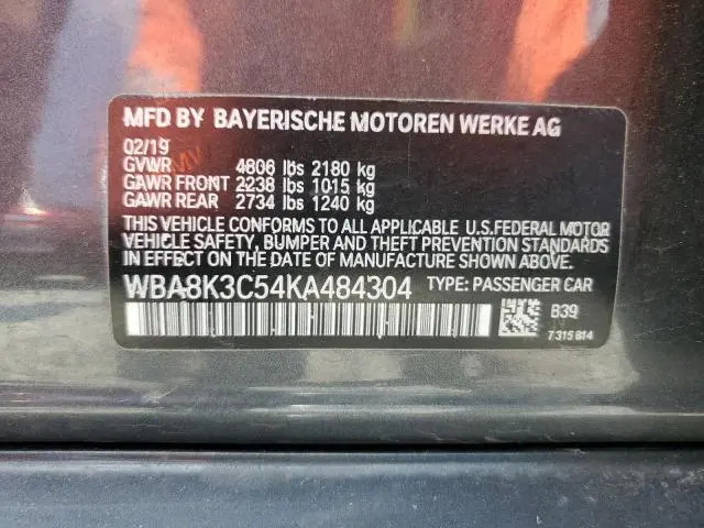 2019 BMW 330XI   