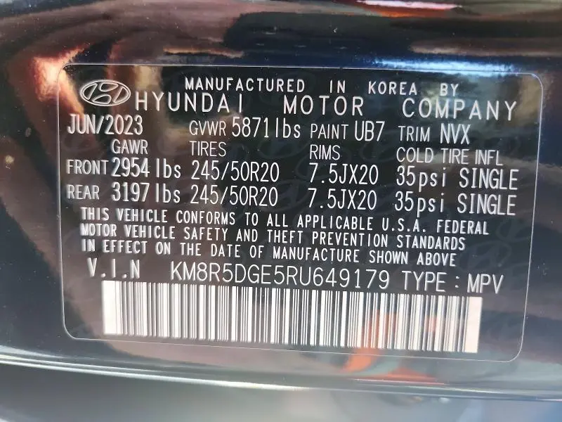 2024 HYUNDAI PALISADE LIMITED  