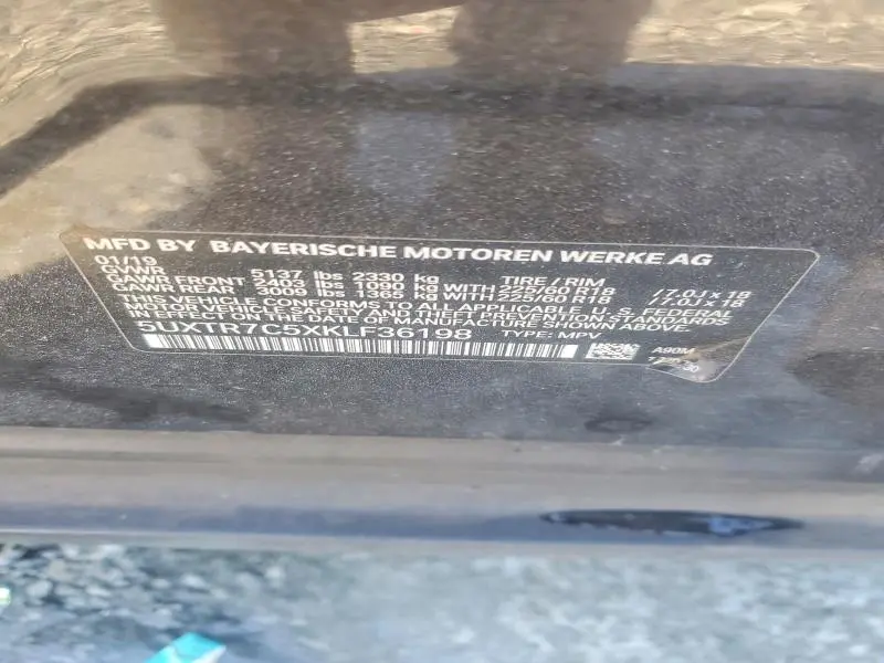 2019 BMW X3 SDRIVE30I  