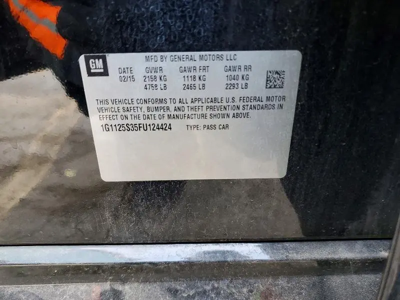 2015 CHEVROLET IMPALA LT  