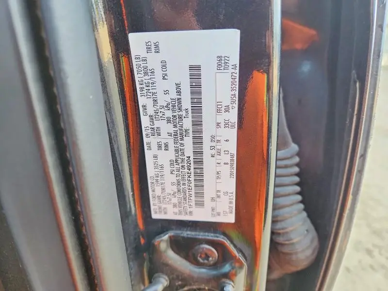 2015 FORD F150 SUPERCREW  