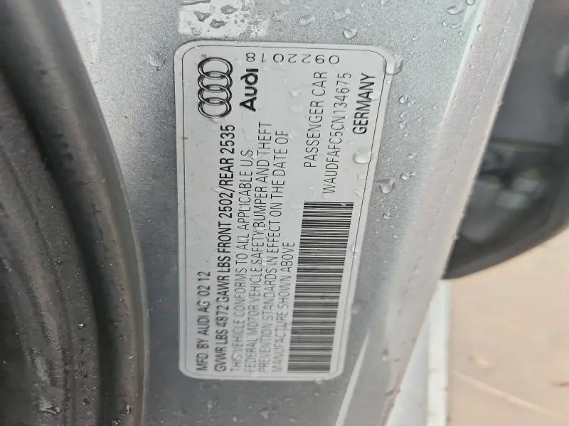 2012 AUDI A6 PREMIUM PLUS  