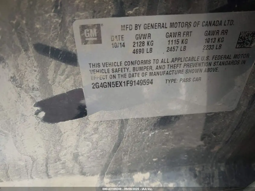 2015 BUICK REGAL TURBO/E-ASSIST PREMIUM I