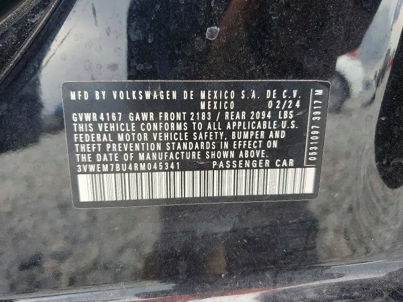 2024 VOLKSWAGEN JETTA SE  