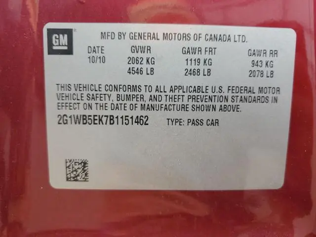 2011 CHEVROLET IMPALA LT  