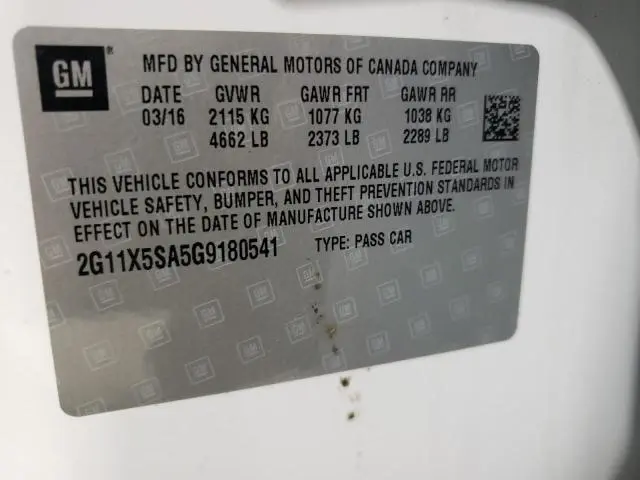 2016 CHEVROLET IMPALA LS  