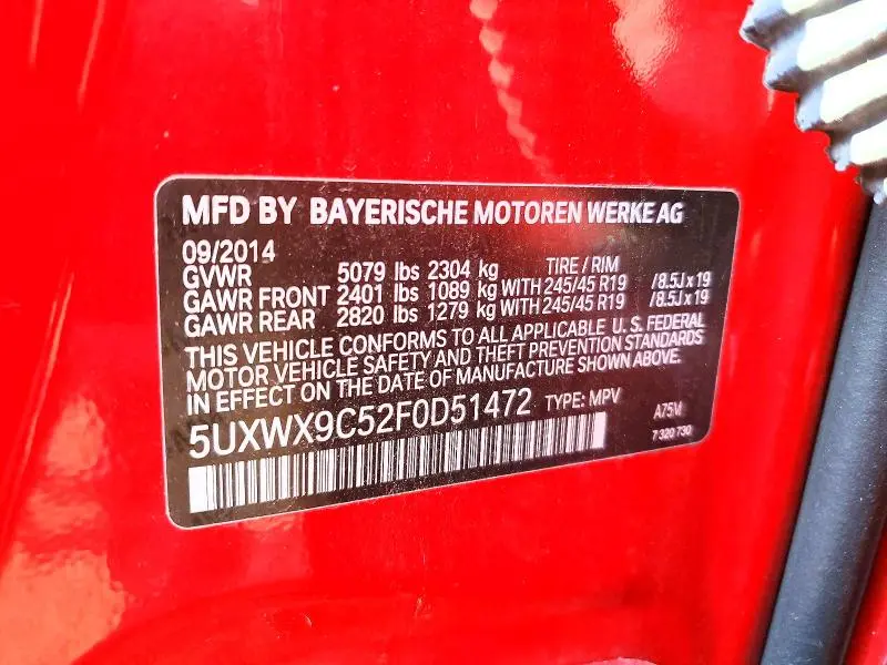 2015 BMW X3 XDRIVE28I  