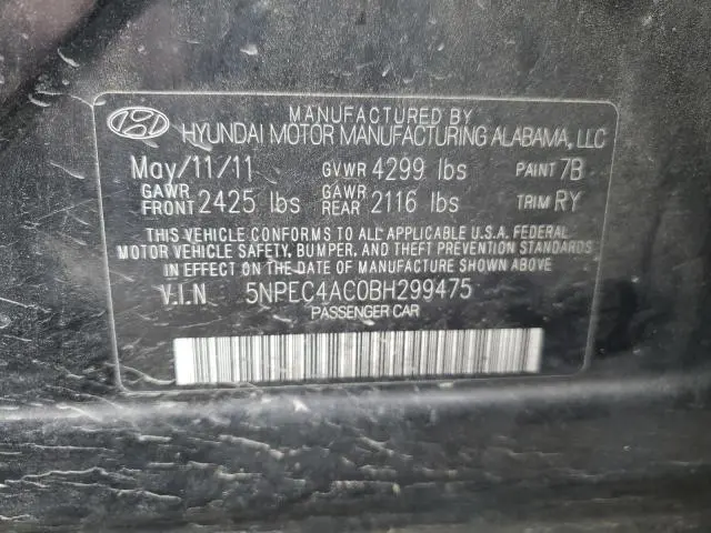 2011 HYUNDAI SONATA SE  