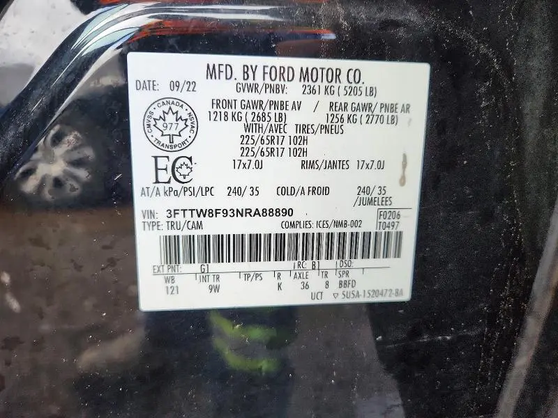 2022 FORD MAVERICK XL  