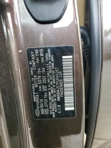 2015 HYUNDAI GENESIS 3.8L  