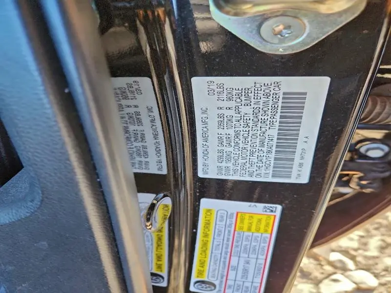 2019 HONDA ACCORD LX  