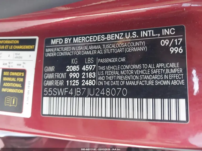 2018 MERCEDES-BENZ C 300  