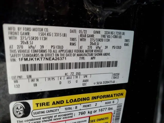 2022 FORD EXPEDITION MAX LIMITED  