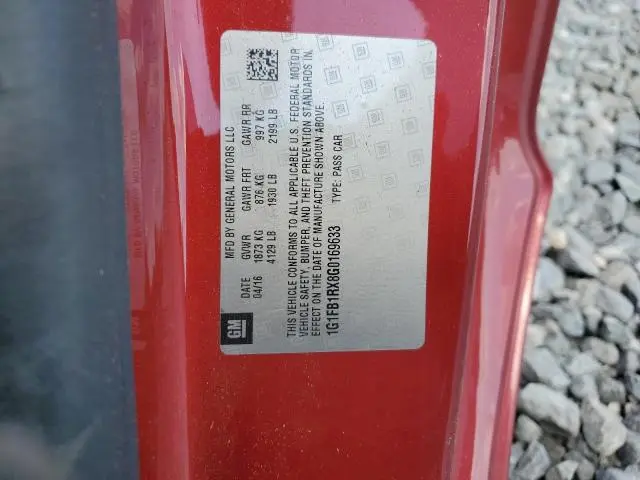 2016 CHEVROLET CAMARO LT  