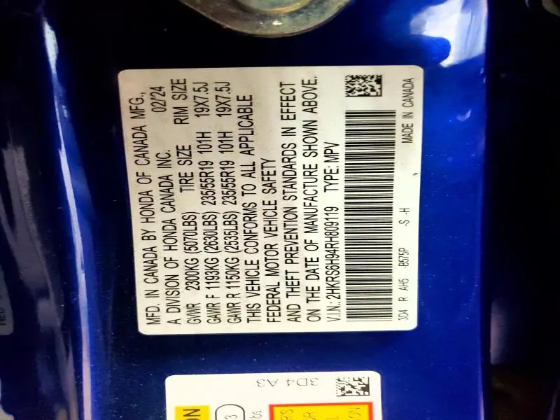 2024 HONDA CR-V SPORT TOURING  