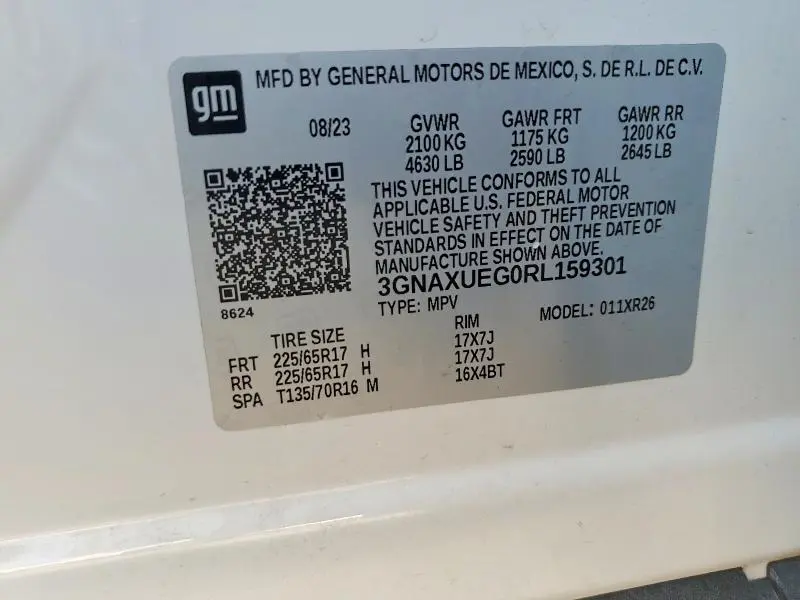 2024 CHEVROLET EQUINOX LT  