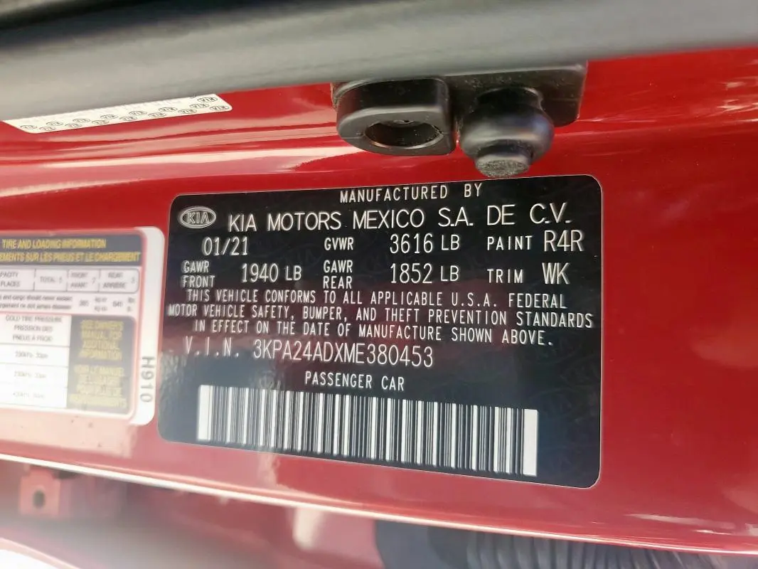 2021 KIA RIO LX  