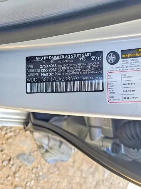 2016 MERCEDES-BENZ S 550 4MATIC  