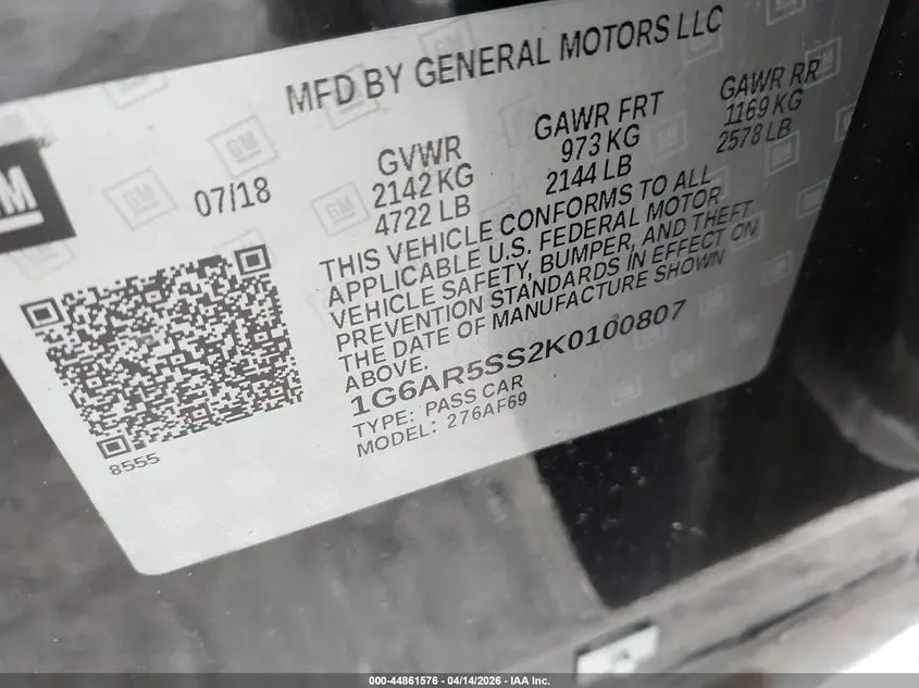 2019 CADILLAC CTS LUXURY