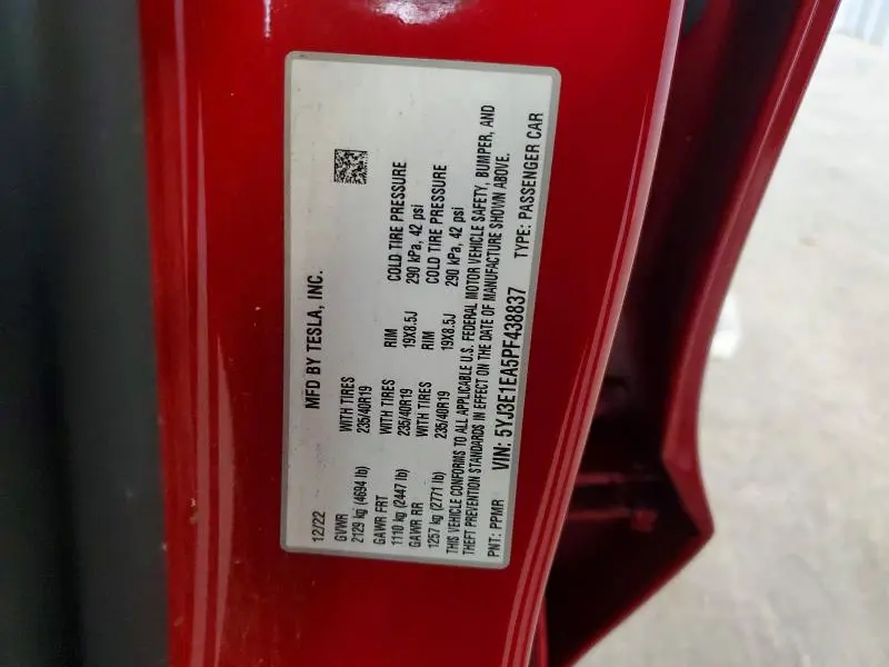 2023 TESLA MODEL 3   