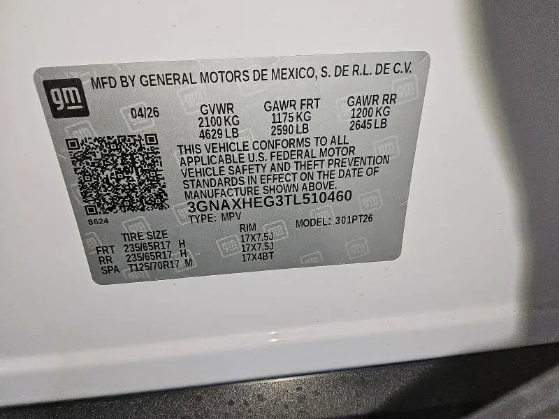 2026 CHEVROLET EQUINOX LT  