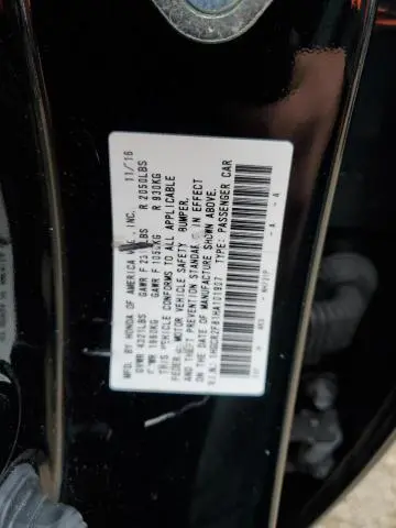 2017 HONDA ACCORD EXL  