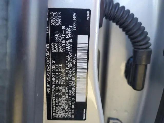 2015 VOLVO XC60 T5 PLATINUM  