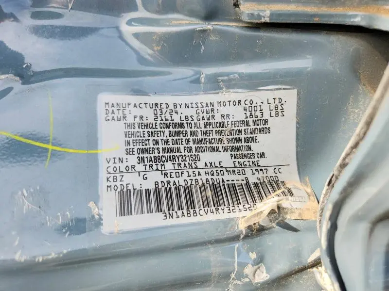 2024 NISSAN SENTRA SV  