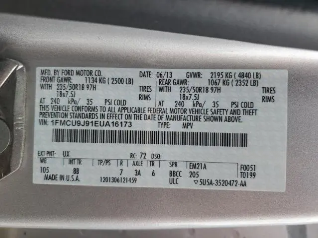 2014 FORD ESCAPE TITANIUM  