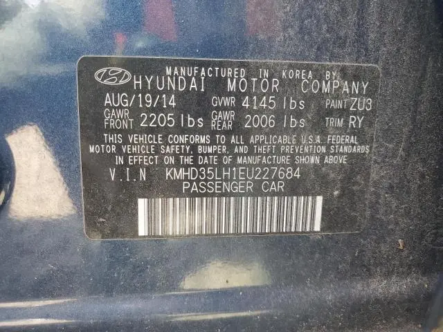 2014 HYUNDAI ELANTRA GT   
