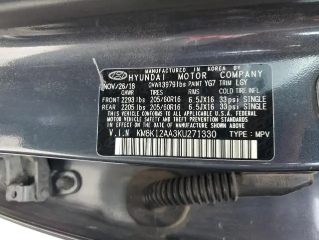 2019 HYUNDAI KONA SE