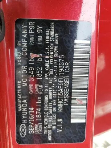 2015 HYUNDAI ACCENT GS  