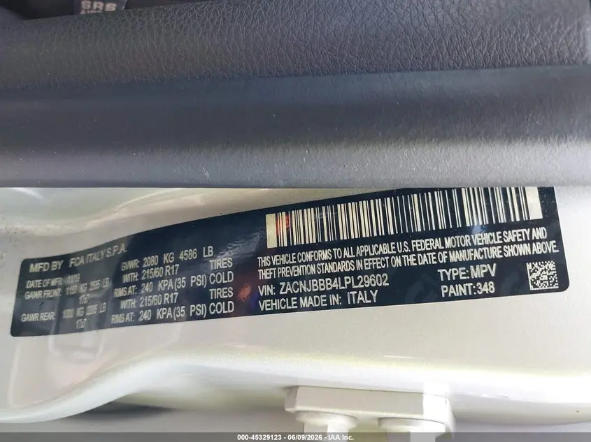 2020 JEEP RENEGADE LATITUDE 4X4