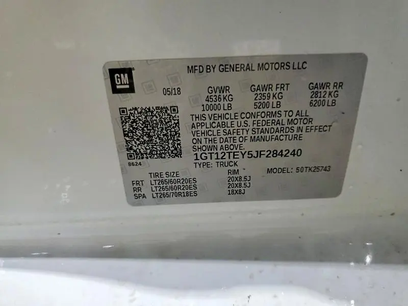 2018 GMC SIERRA K2500 SLT  