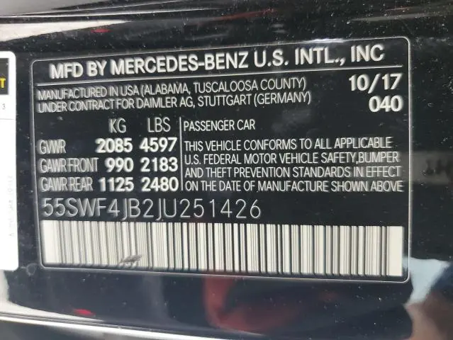2018 MERCEDES-BENZ C 300  
