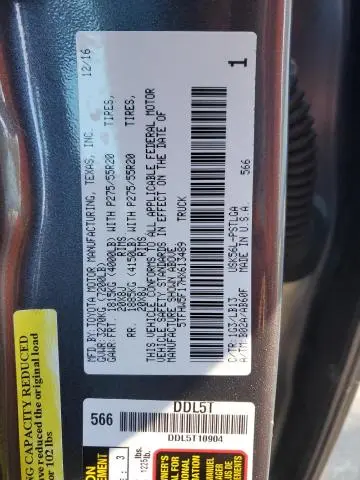 2017 TOYOTA TUNDRA CREWMAX LIMITED  