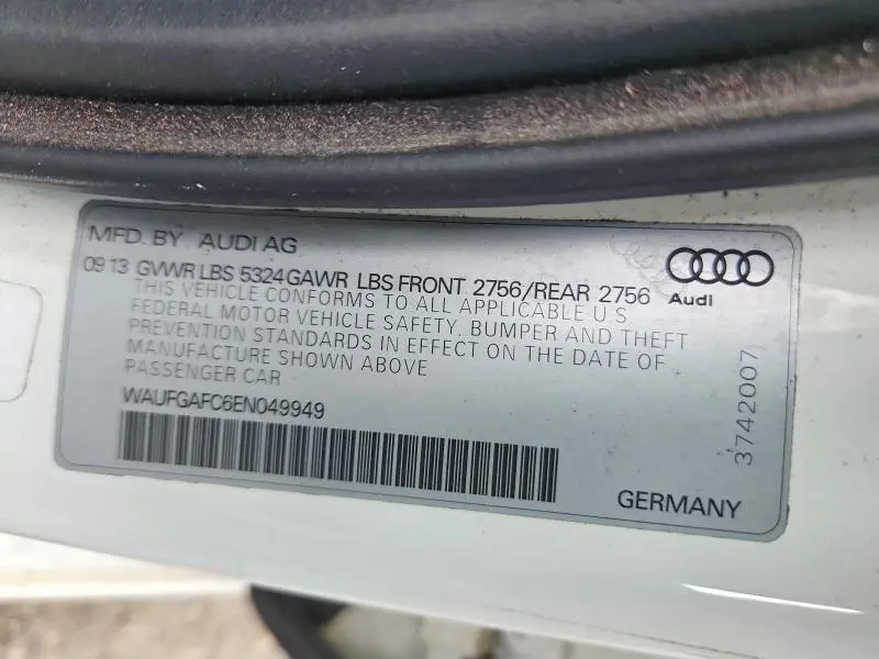 2014 AUDI A6 PREMIUM PLUS  