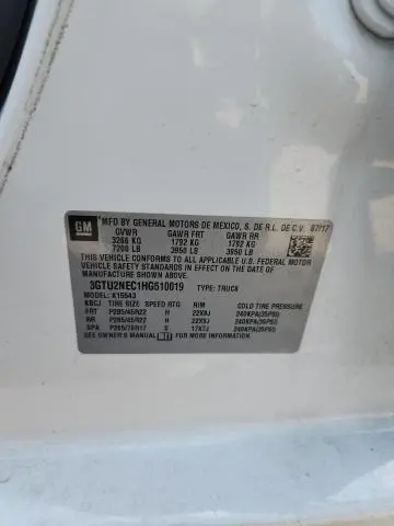 2017 GMC SIERRA K1500 SLT  