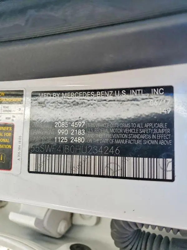 2017 MERCEDES-BENZ C300   