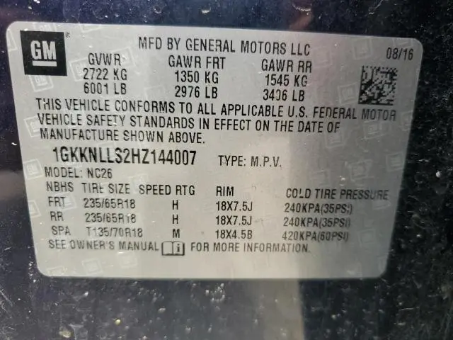 2017 GMC ACADIA SLE  
