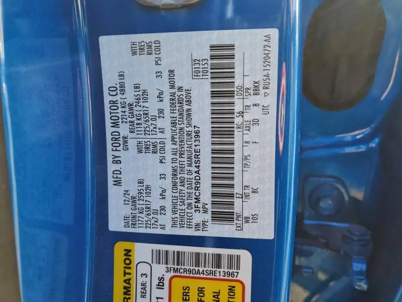 2025 FORD BRONCO SPORT BADLANDS  