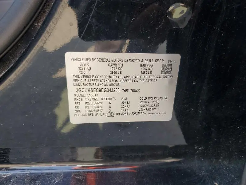 2014 CHEVROLET SILVERADO K1500 LTZ  