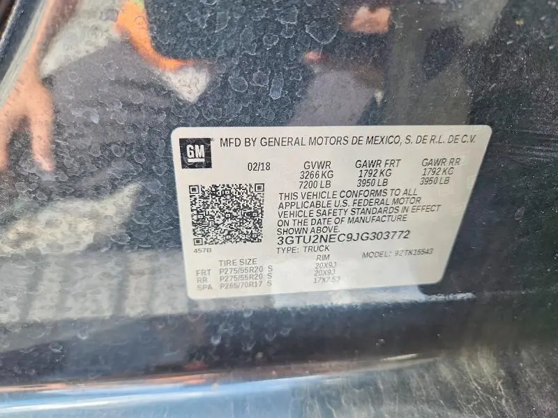 2018 GMC SIERRA K1500 SLT  