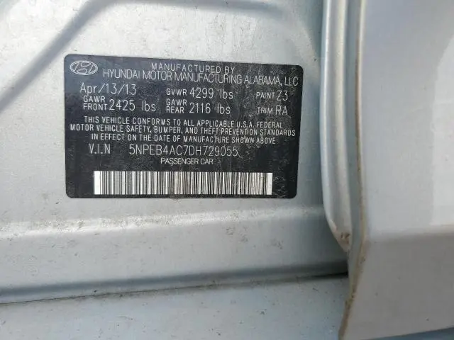 2013 HYUNDAI SONATA GLS  