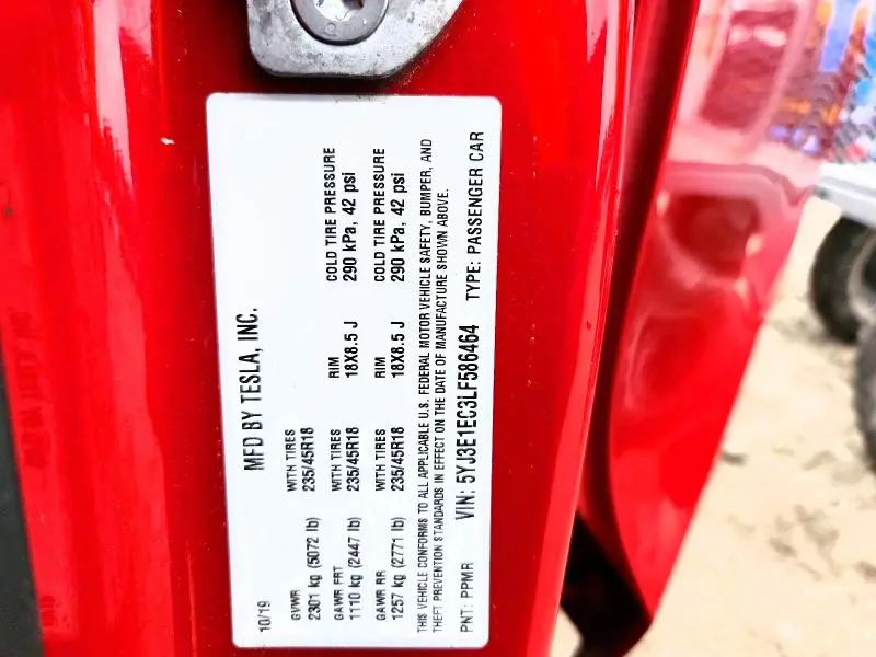 2020 TESLA MODEL 3   