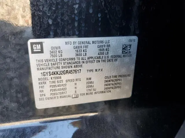 2016 CADILLAC ESCALADE ESV PLATINUM  