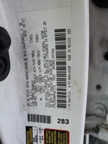 2017 TOYOTA TACOMA DOUBLE CAB  