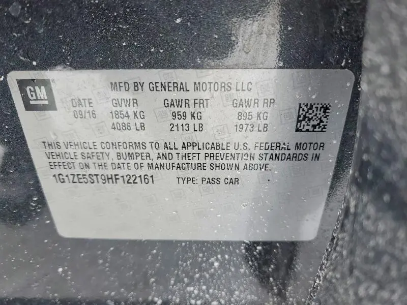 2017 CHEVROLET MALIBU LT  