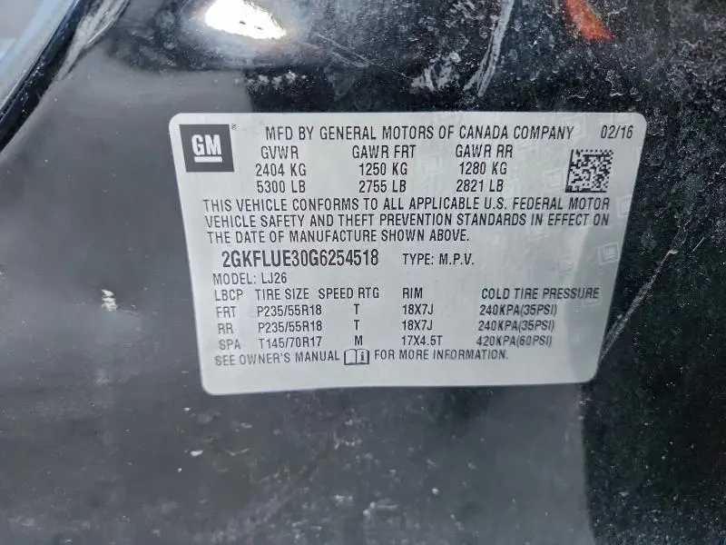 2016 GMC TERRAIN SLT  